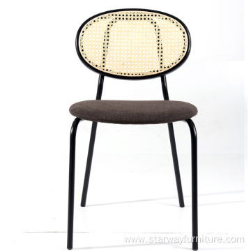 Modern design Nordic wooden rattan dinning chair